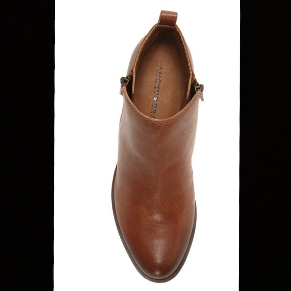 Lucky Brand Basel Leather Flat Bootie - Picture 4 of 9